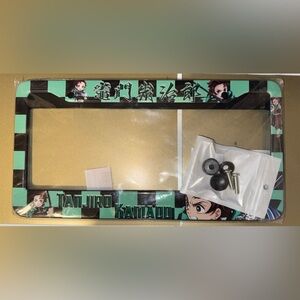 Anime License Plate Frame w/ Character set of 2 rear & front plate